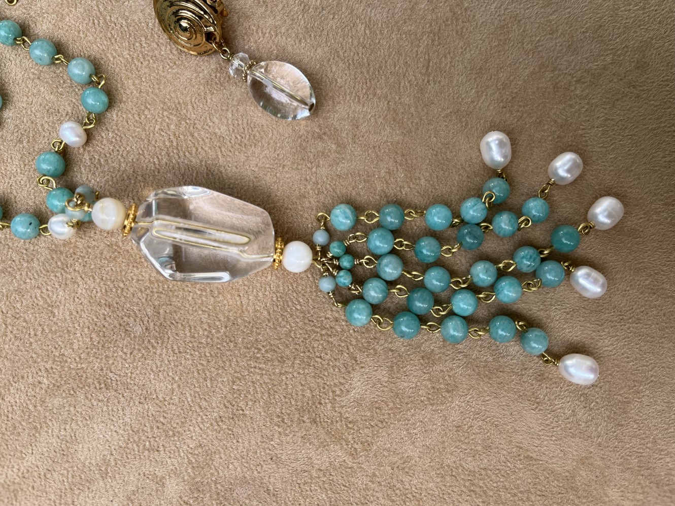 SAUTOIR/AMAZONITE